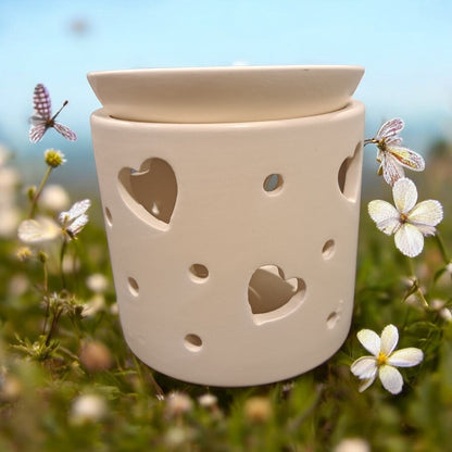 Brûle parfum coeurs roses